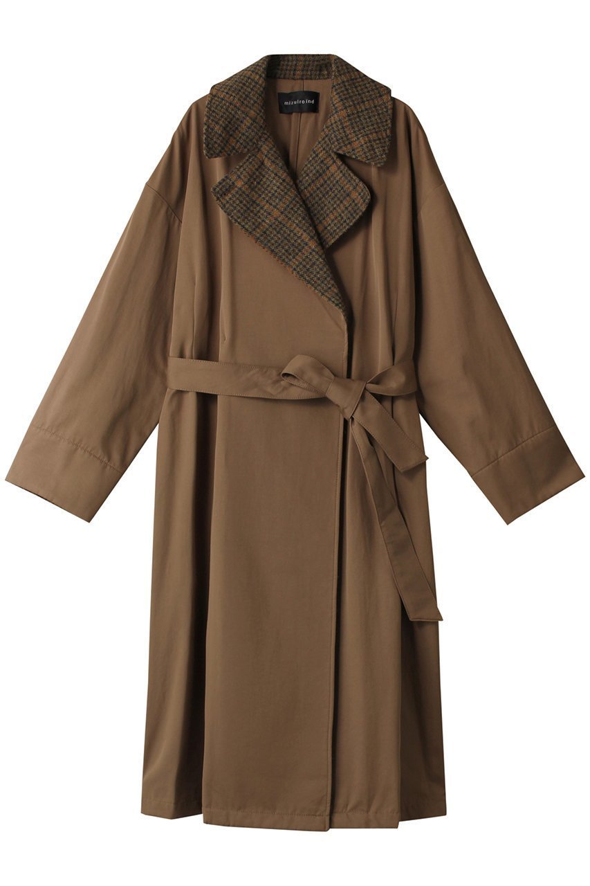 【ミズイロ インド/mizuiro ind】のwide long CT コート インテリア・キッズ・メンズ・レディースファッション・服の通販 founy(ファニー) 　ファッション　Fashion　レディースファッション　Fashion for Women　アウター　Coat / Outerwear Collection　コート・ロングコート・ピーコート　Long Coats, Peacoats & More　ロング　Long, Long-Length　秋　Autumn　beige|ID: prp329100004607901 ipo3291000000034980328