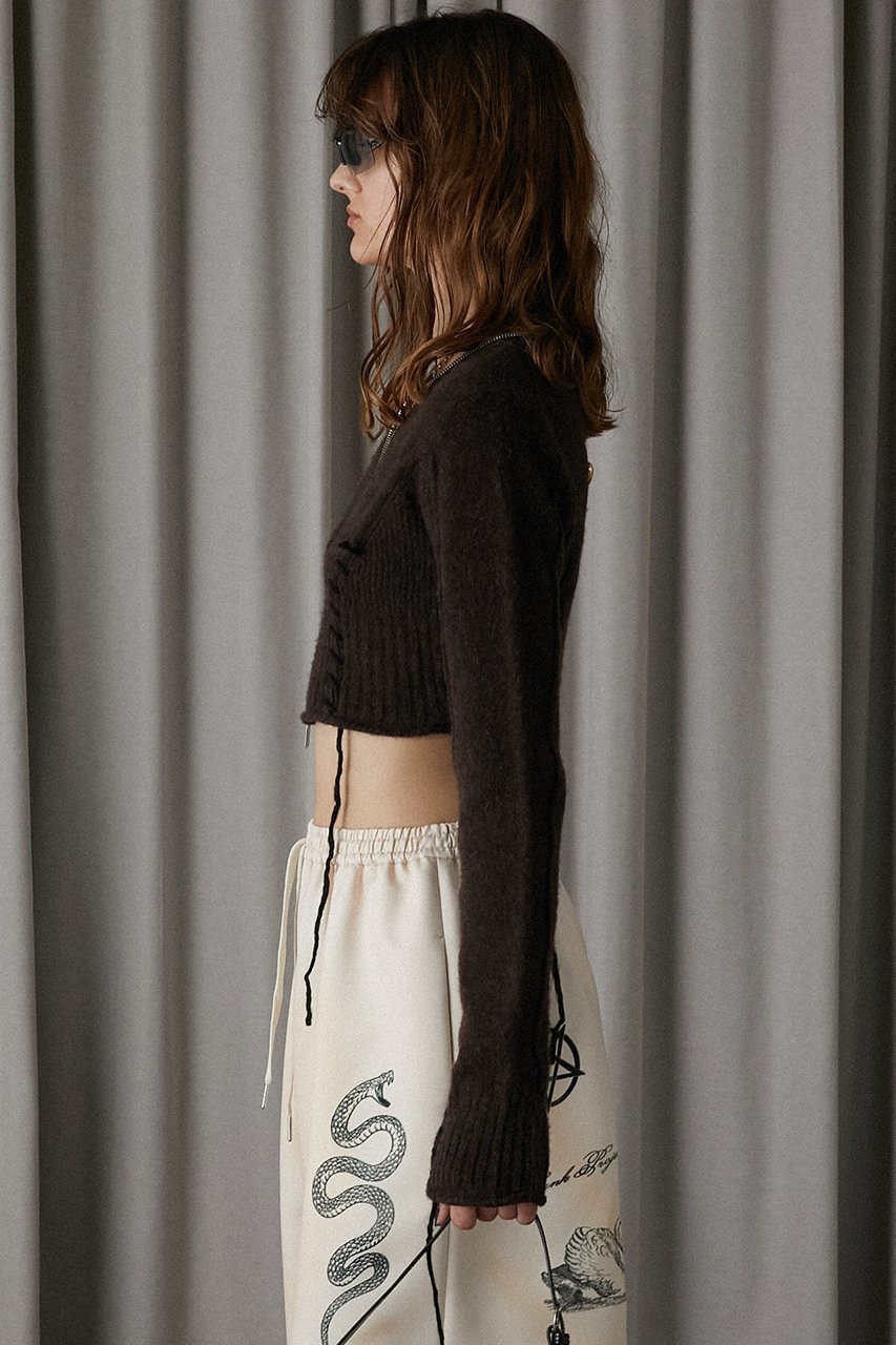 【プランク プロジェクト/PRANK PROJECT】のカシミヤブレンドレースアップニット / Cashmere Blend Lace-Up Knit 人気、トレンドファッション・服の通販 founy(ファニー) ファッション Fashion レディースファッション Fashion for Women トップス・カットソー Cut & Sew Tops ニット Knit Tops & Sweaters カジュアルプルオーバー・ニットトップス Pullovers & Knit Tops / Casual Pullovers カーディガン Cardigan, Knitwear ジップ Zip, Zipper フェミニン Feminine, Girly other-8|ID: prp329100004607902 ipo3291000000034422853