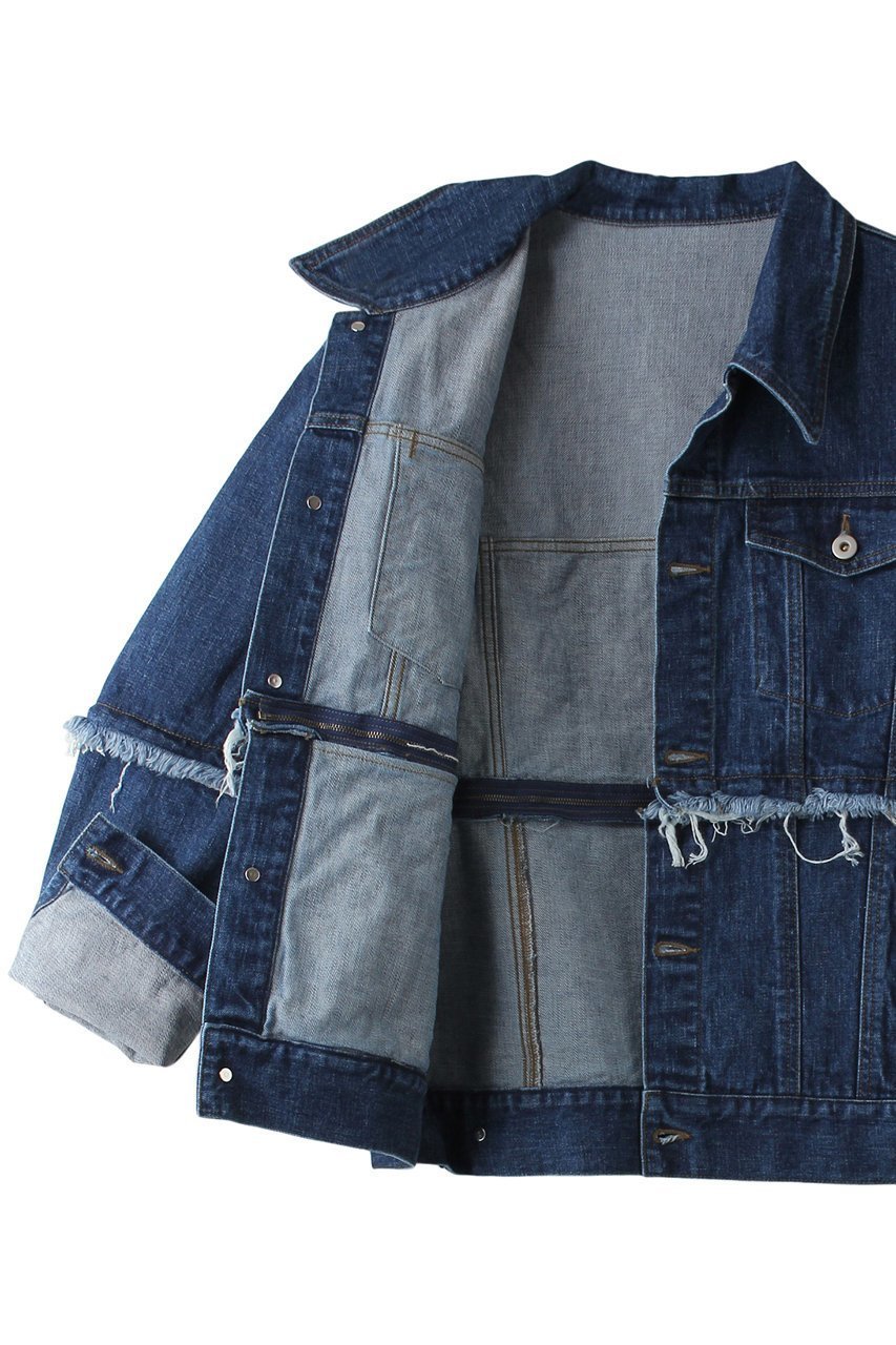 【メゾンスペシャル/MAISON SPECIAL】のマルチウェイデニムジャケット 人気、トレンドファッション・服の通販 founy(ファニー) 　ファッション　Fashion　レディースファッション　Fashion for Women　アウター　Coat / Outerwear Collection　レディースジャケット・軽アウター　Jackets　デニムジャケット / カジュアルアウター　Denim Jackets　インナー　Innerwear　ショート　Short, Short Length　シンプル　Simple, Minimal　ジップ　Zip, Zipper　ジャケット　Jacket, Outerwear　ストレッチ　Stretch, Stretchy Fabric　デニム　Denim, Jeans Material　ロング　Long, Long-Length　ヴィンテージ　Vintage Style　半袖　Short Sleeve, Half Sleeve　other-7|ID: prp329100004607905 ipo3291000000032913106