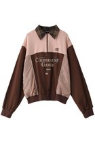 【メゾンスペシャル/MAISON SPECIAL】のCompany Print Half Zip Sweatshirt/カンパニーハーフジップスウェット PNK(ピンク)|ID: prp329100004607906 ipo3291000000032913154