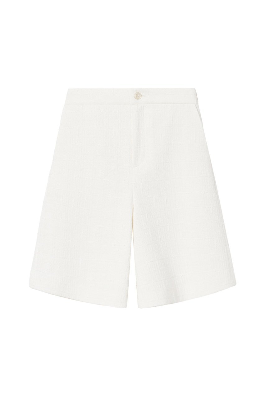 【アナイ/ANAYI】のスラブツイードキュロットパンツ インテリア・キッズ・メンズ・レディースファッション・服の通販 founy(ファニー) 　ファッション　Fashion　レディースファッション　Fashion for Women　スカート　Skirts　パンツ　Pants & Trousers　ショートパンツ・ハーフパンツ　High-Waisted & Relaxed Shorts　おすすめ　Recommended / Our Picks　キュロット　Culottes, Wide Shorts　シャドー　Shadow, Subtle Pattern　ショート　Short, Short Length　シンプル　Simple, Minimal　ストレッチ　Stretch, Stretchy Fabric　セットアップ　Set-Up, Coordinated Outfit　チェック　Check, Plaid, Tartan　ツイード　Twill, Twill Weave　モノトーン　Monotone, Black and White　ランダム　Random, Irregular　ホワイト|ID: prp329100004607907 ipo3291000000032913395