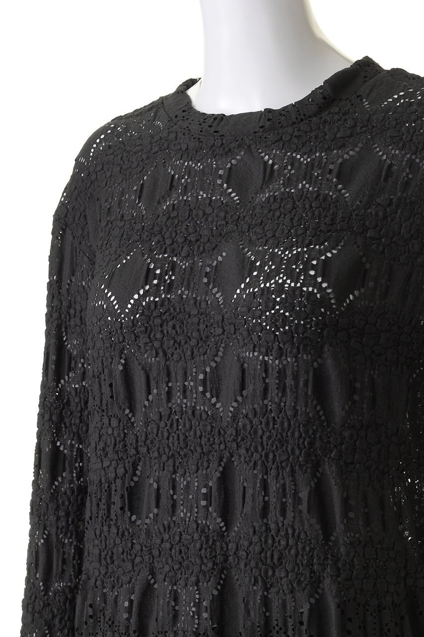 【ミズイロ インド/mizuiro ind】のsheer pattern knitting crew neck long T Tシャツ 人気、トレンドファッション・服の通販 founy(ファニー) 　ファッション　Fashion　レディースファッション　Fashion for Women　トップス・カットソー　Cut & Sew Tops　ニット　Knit Tops & Sweaters　シャツ・ブラウス・オフィスカジュアル　Elegant Blouses & Button-Ups　ロングTシャツ・Tシャツ　Longline T-Shirts & Tees　カットソー・ベーシックTシャツ　Cut-and-Sewn Tops / Stretch Tees & Basics　おすすめ　Recommended / Our Picks　インナー　Innerwear　シアー　Sheer, See-Through　ジャケット　Jacket, Outerwear　ストレッチ　Stretch, Stretchy Fabric　スリーブ　Sleeve, Long Sleeve / Short Sleeve　レース　Lace, Lace Fabric　ロング　Long, Long-Length　other-5|ID: prp329100004607909 ipo3291000000032913599