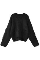 【メゾンスペシャル/MAISON SPECIAL】のFluffy Shaggy Knit Pullover/フラッフィーシャギープルオーバー 人気、トレンドファッション・服の通販 founy(ファニー) ファッション Fashion レディースファッション Fashion for Women トップス・カットソー Cut & Sew Tops ニット Knit Tops & Sweaters カジュアルプルオーバー・ニットトップス Pullovers & Knit Tops / Casual Pullovers インナー Innerwear カーディガン Cardigan, Knitwear コンパクト Compact, Small Size 今季 This Season, Current Season 定番 Standard, Basic Item ボトム Bottoms, Lower Wear 再入荷 Restock / Back in Stock おすすめ Recommended / Our Picks thumbnail BLK(ブラック)|ID: prp329100004607910 ipo3291000000035065950