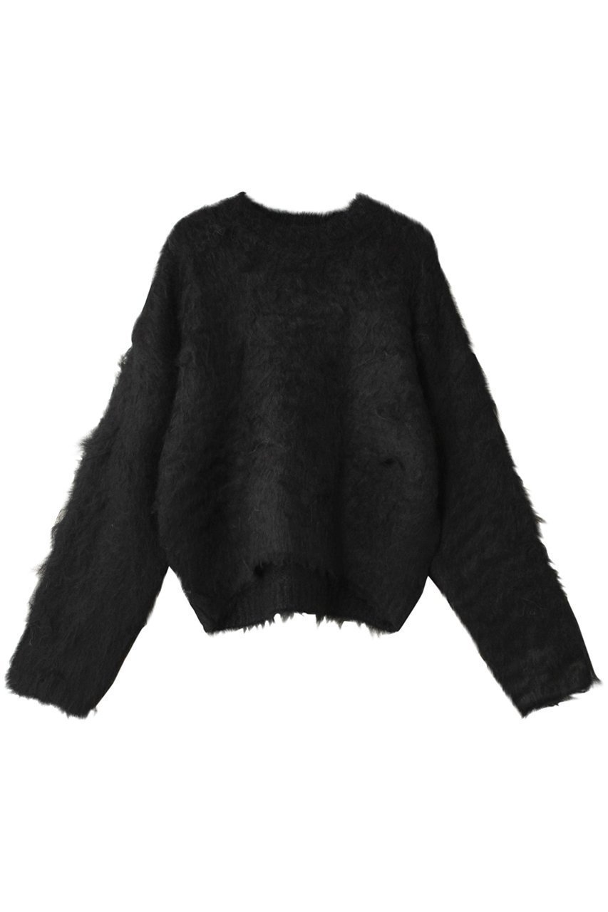 【メゾンスペシャル/MAISON SPECIAL】のFluffy Shaggy Knit Pullover/フラッフィーシャギープルオーバー インテリア・キッズ・メンズ・レディースファッション・服の通販 founy(ファニー) 　ファッション　Fashion　レディースファッション　Fashion for Women　トップス・カットソー　Cut & Sew Tops　ニット　Knit Tops & Sweaters　カジュアルプルオーバー・ニットトップス　Pullovers & Knit Tops / Casual Pullovers　インナー　Innerwear　カーディガン　Cardigan, Knitwear　コンパクト　Compact, Small Size　今季　This Season, Current Season　定番　Standard, Basic Item　ボトム　Bottoms, Lower Wear　再入荷　Restock / Back in Stock　おすすめ　Recommended / Our Picks　BLK(ブラック)|ID: prp329100004607910 ipo3291000000035065950