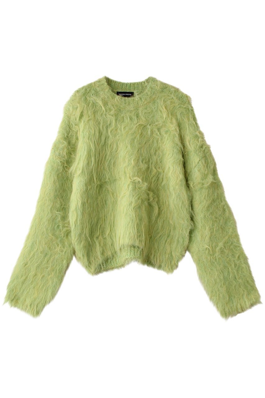 【メゾンスペシャル/MAISON SPECIAL】のFluffy Shaggy Knit Pullover/フラッフィーシャギープルオーバー インテリア・キッズ・メンズ・レディースファッション・服の通販 founy(ファニー) 　ファッション　Fashion　レディースファッション　Fashion for Women　トップス・カットソー　Cut & Sew Tops　ニット　Knit Tops & Sweaters　カジュアルプルオーバー・ニットトップス　Pullovers & Knit Tops / Casual Pullovers　インナー　Innerwear　カーディガン　Cardigan, Knitwear　コンパクト　Compact, Small Size　今季　This Season, Current Season　定番　Standard, Basic Item　ボトム　Bottoms, Lower Wear　再入荷　Restock / Back in Stock　おすすめ　Recommended / Our Picks　LIME(ライム)|ID: prp329100004607910 ipo3291000000035065953