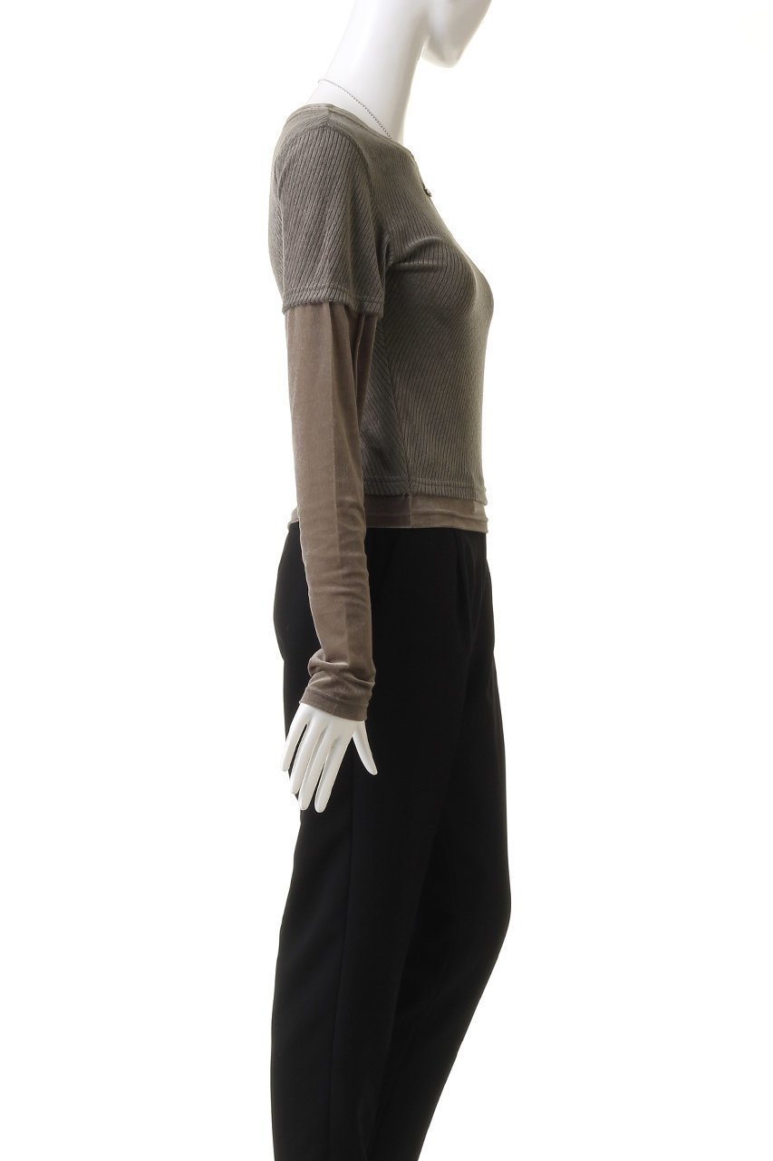 【メゾンスペシャル/MAISON SPECIAL】のWith Heart Necklace Velor Tops/ハートネックレス付きベロアトップス 人気、トレンドファッション・服の通販 founy(ファニー) 　ファッション　Fashion　レディースファッション　Fashion for Women　トップス・カットソー　Cut & Sew Tops　シャツ・ブラウス・オフィスカジュアル　Elegant Blouses & Button-Ups　ロングTシャツ・Tシャツ　Longline T-Shirts & Tees　カットソー・ベーシックTシャツ　Cut-and-Sewn Tops / Stretch Tees & Basics　ベロアトップス　Velour Tops / Velvet-Look Items　ジュエリー　Jewelry　ネックレス　Necklaces & Pendants　コーデュロイ　Corduroy, Cord Fabric　ストライプ　Stripe, Striped Pattern　スリーブ　Sleeve, Long Sleeve / Short Sleeve　ドッキング　Docking, Mixed Material　ネックレス　Necklace, Pendant Necklace　長袖　Long Sleeve, Full Sleeve　バイアス　Bias, Diagonal Cut　ベロア　Velour, Soft Velvet　半袖　Short Sleeve, Half Sleeve　ロング　Long, Long-Length　ワンポイント　One Point, Statement Accent　other-3|ID: prp329100004607911 ipo3291000000034909213