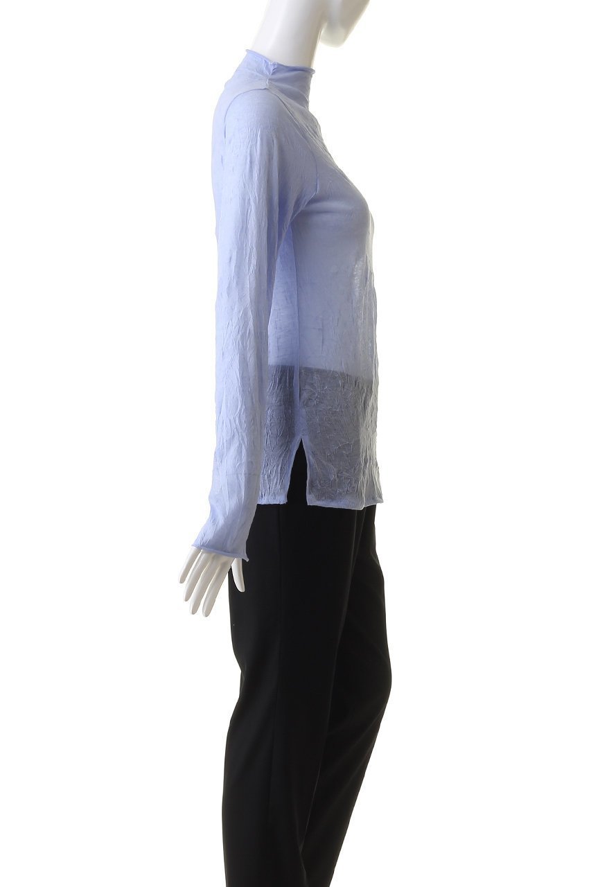 【ミディウミソリッド/MIDIUMISOLID】のsheer high neck innner インナー 人気、トレンドファッション・服の通販 founy(ファニー) 　ファッション　Fashion　レディースファッション　Fashion for Women　トップス・カットソー　Cut & Sew Tops　シャツ・ブラウス・オフィスカジュアル　Elegant Blouses & Button-Ups　ロングTシャツ・Tシャツ　Longline T-Shirts & Tees　カットソー・ベーシックTシャツ　Cut-and-Sewn Tops / Stretch Tees & Basics　インナー　Innerwear　シンプル　Simple, Minimal　スリーブ　Sleeve, Long Sleeve / Short Sleeve　ロング　Long, Long-Length　ワッシャー　Washer, Crinkled Finish　other-3|ID: prp329100004607912 ipo3291000000032913736