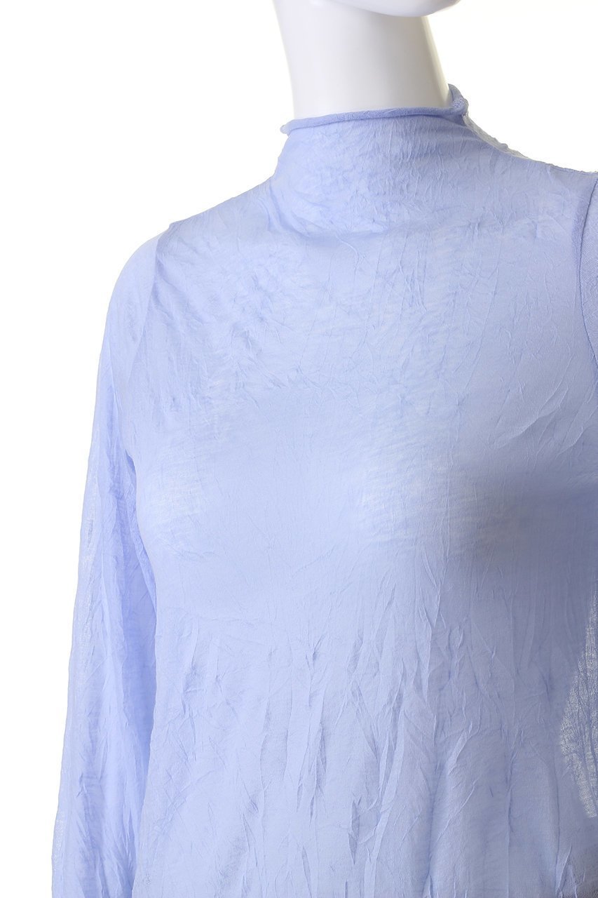 【ミディウミソリッド/MIDIUMISOLID】のsheer high neck innner インナー 人気、トレンドファッション・服の通販 founy(ファニー) 　ファッション　Fashion　レディースファッション　Fashion for Women　トップス・カットソー　Cut & Sew Tops　シャツ・ブラウス・オフィスカジュアル　Elegant Blouses & Button-Ups　ロングTシャツ・Tシャツ　Longline T-Shirts & Tees　カットソー・ベーシックTシャツ　Cut-and-Sewn Tops / Stretch Tees & Basics　インナー　Innerwear　シンプル　Simple, Minimal　スリーブ　Sleeve, Long Sleeve / Short Sleeve　ロング　Long, Long-Length　ワッシャー　Washer, Crinkled Finish　other-5|ID: prp329100004607912 ipo3291000000032913752