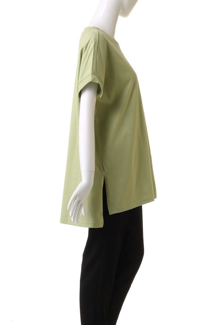 【ミディウミソリッド/MIDIUMISOLID】のc/neck wide PO プルオーバー 人気、トレンドファッション・服の通販 founy(ファニー) 　ファッション　Fashion　レディースファッション　Fashion for Women　トップス・カットソー　Cut & Sew Tops　シャツ・ブラウス・オフィスカジュアル　Elegant Blouses & Button-Ups　ロングTシャツ・Tシャツ　Longline T-Shirts & Tees　カジュアルプルオーバー・ニットトップス　Pullovers & Knit Tops / Casual Pullovers　カットソー・ベーシックTシャツ　Cut-and-Sewn Tops / Stretch Tees & Basics　ショート　Short, Short Length　シンプル　Simple, Minimal　スリット　Slit, Slit Detail　スリーブ　Sleeve, Long Sleeve / Short Sleeve　半袖　Short Sleeve, Half Sleeve　other-3|ID: prp329100004607916 ipo3291000000032913885