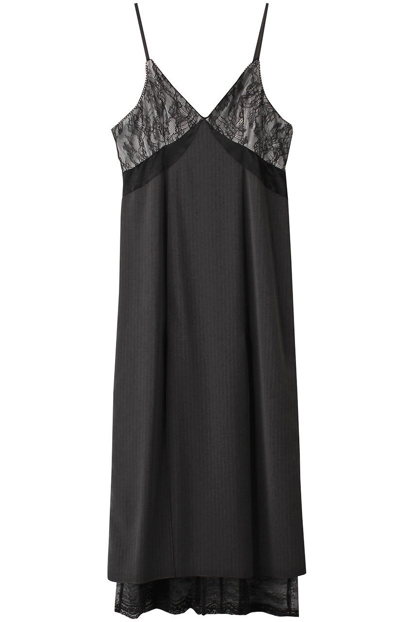 【プランク プロジェクト/PRANK PROJECT】のレースコンビキャミワンピース / Lace Combi Cami Dress インテリア・キッズ・メンズ・レディースファッション・服の通販 founy(ファニー) 　ファッション　Fashion　レディースファッション　Fashion for Women　ワンピース　Dresses　フォーマル・パーティードレス・結婚式用ドレス　Elegant & Casual Dresses　キャミソールワンピース　Camisole Dresses　チュニック　Tunic Tops & Dresses　おすすめ　Recommended / Our Picks　インナー　Innerwear　サテン　Satin, Glossy Fabric　ストライプ　Stripe, Striped Pattern　スリット　Slit, Slit Detail　タンク　Tank Top, Sleeveless Top　ダウン　Down, Puffer　チュニック　Tunic, Long Top　フェミニン　Feminine, Girly　マニッシュ　Mannish, Boyish　ミックス　Mix, Mixed Style　レース　Lace, Lace Fabric　ロング　Long, Long-Length　夏　Summer　GRY(グレー)|ID: prp329100004607919 ipo3291000000032914046