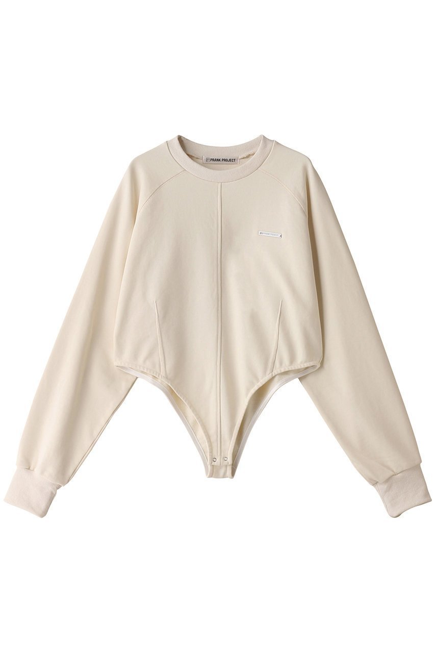 【プランク プロジェクト/PRANK PROJECT】のスウェットボディースーツ / Sweatshirt Bodysuit インテリア・キッズ・メンズ・レディースファッション・服の通販 founy(ファニー) 　ファッション　Fashion　レディースファッション　Fashion for Women　トップス・カットソー　Cut & Sew Tops　シャツ・ブラウス・オフィスカジュアル　Elegant Blouses & Button-Ups　レディースパーカー・カジュアルフーディー　Casual Hoodies & Sweatshirts　ロングTシャツ・Tシャツ　Longline T-Shirts & Tees　スウェット・クルーネックトップス　Sweatshirts & Crewnecks / Relaxed Fit Sweat Tops　カットソー・ベーシックTシャツ　Cut-and-Sewn Tops / Stretch Tees & Basics　おすすめ　Recommended / Our Picks　シンプル　Simple, Minimal　スウェット / スエット　Sweatshirt, Sweatwear　スリーブ　Sleeve, Long Sleeve / Short Sleeve　スーツ　Suit, Formalwear　ルーズ　Loose, Oversized　ロング　Long, Long-Length　WHT(ホワイト)|ID: prp329100004607920 ipo3291000000032914062