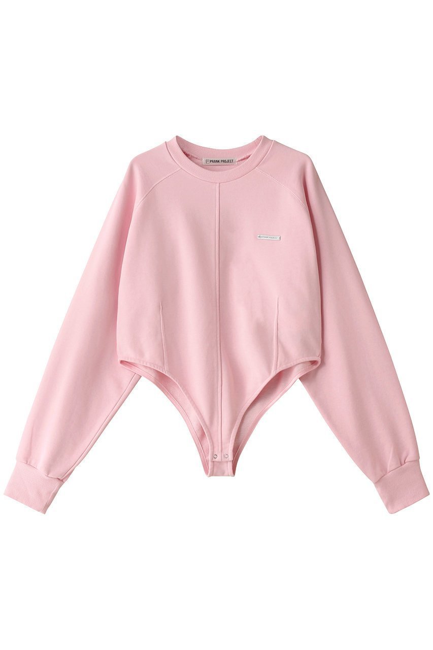 【プランク プロジェクト/PRANK PROJECT】のスウェットボディースーツ / Sweatshirt Bodysuit インテリア・キッズ・メンズ・レディースファッション・服の通販 founy(ファニー) 　ファッション　Fashion　レディースファッション　Fashion for Women　トップス・カットソー　Cut & Sew Tops　シャツ・ブラウス・オフィスカジュアル　Elegant Blouses & Button-Ups　レディースパーカー・カジュアルフーディー　Casual Hoodies & Sweatshirts　ロングTシャツ・Tシャツ　Longline T-Shirts & Tees　スウェット・クルーネックトップス　Sweatshirts & Crewnecks / Relaxed Fit Sweat Tops　カットソー・ベーシックTシャツ　Cut-and-Sewn Tops / Stretch Tees & Basics　おすすめ　Recommended / Our Picks　シンプル　Simple, Minimal　スウェット / スエット　Sweatshirt, Sweatwear　スリーブ　Sleeve, Long Sleeve / Short Sleeve　スーツ　Suit, Formalwear　ルーズ　Loose, Oversized　ロング　Long, Long-Length　PNK(ピンク)|ID: prp329100004607920 ipo3291000000032914070
