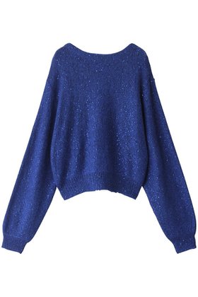 【クチュールドアダム/COUTURE D'ADAM】 シークインプルオーバー人気、トレンドファッション・服の通販 founy(ファニー) ファッション Fashion レディースファッション Fashion for Women トップス・カットソー Cut & Sew Tops ニット Knit Tops & Sweaters カジュアルプルオーバー・ニットトップス Pullovers & Knit Tops / Casual Pullovers スリーブ Sleeve, Long Sleeve / Short Sleeve トレンド Trend, Trending Now フォルム Silhouette, Form エレガント 上品 Elegant |ID:prp329100004607926