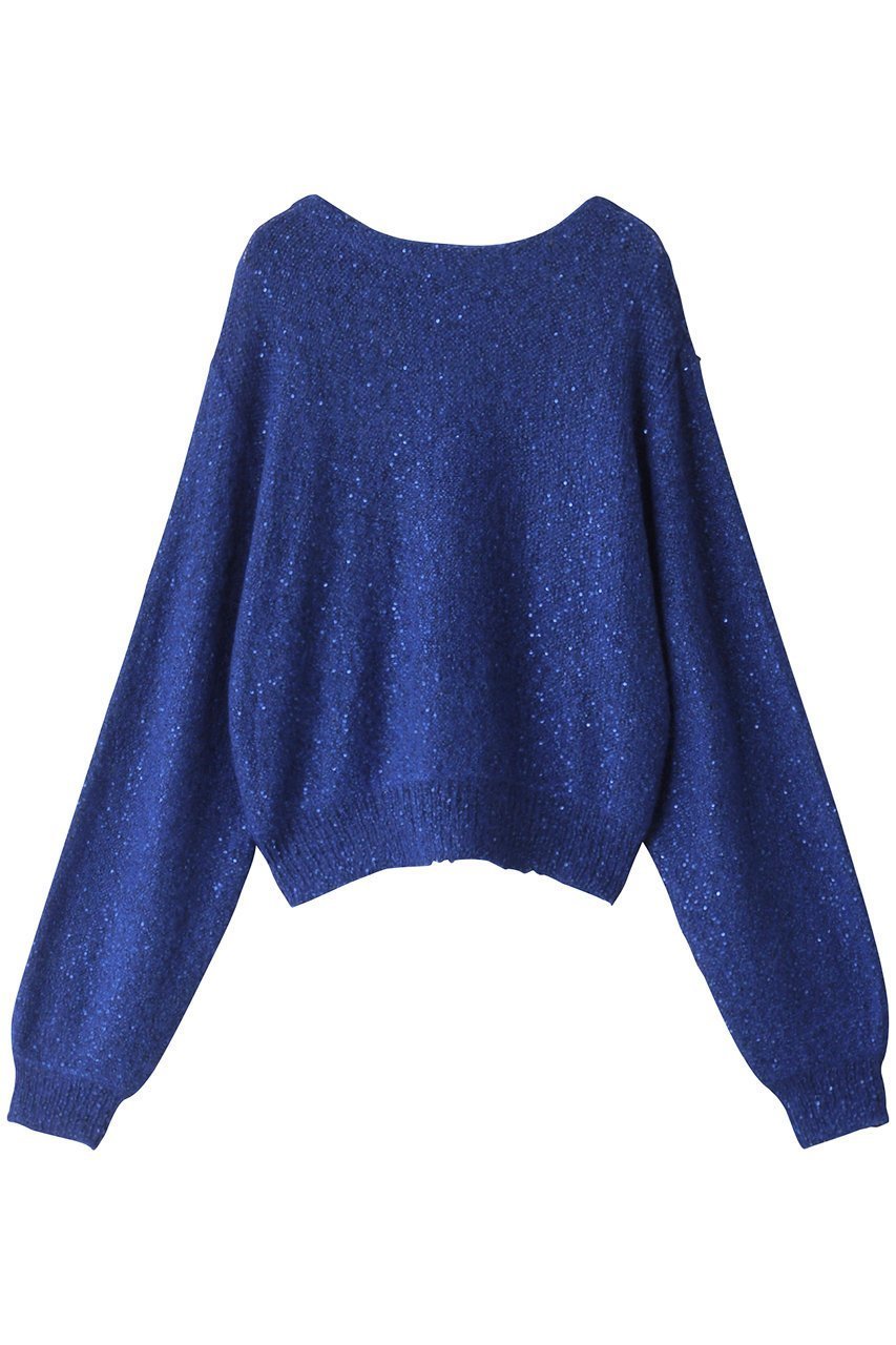 【クチュールドアダム/COUTURE D'ADAM】のシークインプルオーバー 人気、トレンドファッション・服の通販 founy(ファニー) 　ファッション　Fashion　レディースファッション　Fashion for Women　トップス・カットソー　Cut & Sew Tops　ニット　Knit Tops & Sweaters　カジュアルプルオーバー・ニットトップス　Pullovers & Knit Tops / Casual Pullovers　スリーブ　Sleeve, Long Sleeve / Short Sleeve　トレンド　Trend, Trending Now　フォルム　Silhouette, Form　エレガント 上品　Elegant　 other-1|ID: prp329100004607926 ipo3291000000032914163