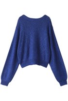 【クチュールドアダム/COUTURE D'ADAM】のシークインプルオーバー 人気、トレンドファッション・服の通販 founy(ファニー) ファッション Fashion レディースファッション Fashion for Women トップス・カットソー Cut & Sew Tops ニット Knit Tops & Sweaters カジュアルプルオーバー・ニットトップス Pullovers & Knit Tops / Casual Pullovers スリーブ Sleeve, Long Sleeve / Short Sleeve トレンド Trend, Trending Now フォルム Silhouette, Form エレガント 上品 Elegant thumbnail ブルー|ID: prp329100004607926 ipo3291000000032914173