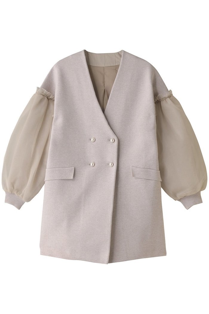 【マリリンムーン/MARILYN MOON】の【別注】パデッドコクーンパールニットコート インテリア・キッズ・メンズ・レディースファッション・服の通販 founy(ファニー) https://founy.com/ ファッション Fashion レディースファッション Fashion for Women アウター Coat / Outerwear Collection コート・ロングコート・ピーコート Long Coats, Peacoats & More オーガンジー Organza Fabric カーディガン Cardigan, Knitwear ギャザー Gathered, Ruffled ショート Short, Short Length ダブル Double, Double-Breasted チュール Tulip, Tulip Motif バランス Balance, Style Balance ボックス Boxy, Box Shape ミラノリブ Milano Rib, Milano Stitch 別注 Limited Edition, Custom Order |ID: prp329100004607930 ipo3291000000034956185