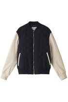 【ベイジ,/BEIGE,】のPEONY(ピエニー)/スタジアムジャンパー 人気、トレンドファッション・服の通販 founy(ファニー) ファッション Fashion レディースファッション Fashion for Women アウター Coat / Outerwear Collection レディースジャケット・軽アウター Jackets ブルゾンジャケット・スポーティアウター Blouson Jackets キルティング Quilted, Quilting コンパクト Compact, Small Size シンプル Simple, Minimal ジャケット Jacket, Outerwear フェイクレザー Faux Leather, PU Leather ブルゾン Blouson, Bomber Jacket thumbnail ネイビー|ID: prp329100004607931 ipo3291000000032914369