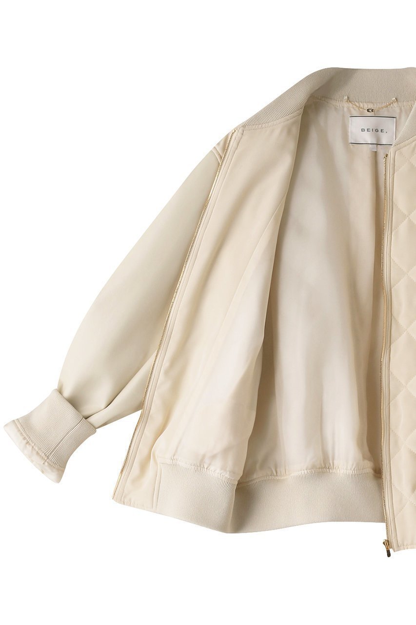 【ベイジ,/BEIGE,】のPEONY(ピエニー)/スタジアムジャンパー 人気、トレンドファッション・服の通販 founy(ファニー) 　ファッション　Fashion　レディースファッション　Fashion for Women　アウター　Coat / Outerwear Collection　レディースジャケット・軽アウター　Jackets　ブルゾンジャケット・スポーティアウター　Blouson Jackets　キルティング　Quilted, Quilting　コンパクト　Compact, Small Size　シンプル　Simple, Minimal　ジャケット　Jacket, Outerwear　フェイクレザー　Faux Leather, PU Leather　ブルゾン　Blouson, Bomber Jacket　other-6|ID: prp329100004607931 ipo3291000000032914413