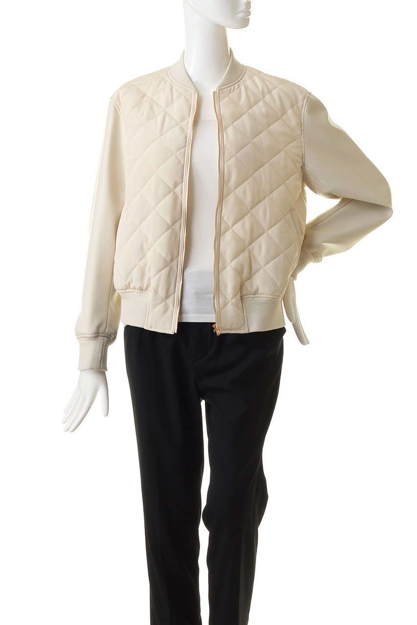 【ベイジ,/BEIGE,】のPEONY(ピエニー)/スタジアムジャンパー 人気、トレンドファッション・服の通販 founy(ファニー) 　ファッション　Fashion　レディースファッション　Fashion for Women　アウター　Coat / Outerwear Collection　レディースジャケット・軽アウター　Jackets　ブルゾンジャケット・スポーティアウター　Blouson Jackets　キルティング　Quilted, Quilting　コンパクト　Compact, Small Size　シンプル　Simple, Minimal　ジャケット　Jacket, Outerwear　フェイクレザー　Faux Leather, PU Leather　ブルゾン　Blouson, Bomber Jacket　other-7|ID: prp329100004607931 ipo3291000000032914423
