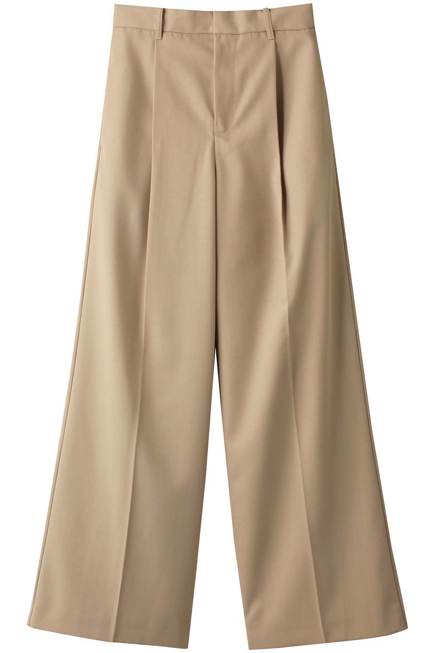 【ヒューエルミュージアム/hueLe Museum】の【hLM】リュクスウールパンツ インテリア・キッズ・メンズ・レディースファッション・服の通販 founy(ファニー) ファッション Fashion レディースファッション Fashion for Women パンツ Pants & Trousers おすすめ Recommended / Our Picks セットアップ Set-Up, Coordinated Outfit センター Center, Center Line マニッシュ Mannish, Boyish ワイド Wide, Wide Fit エレガント 上品 Elegant ベージュ|ID: prp329100004607933 ipo3291000000036766697