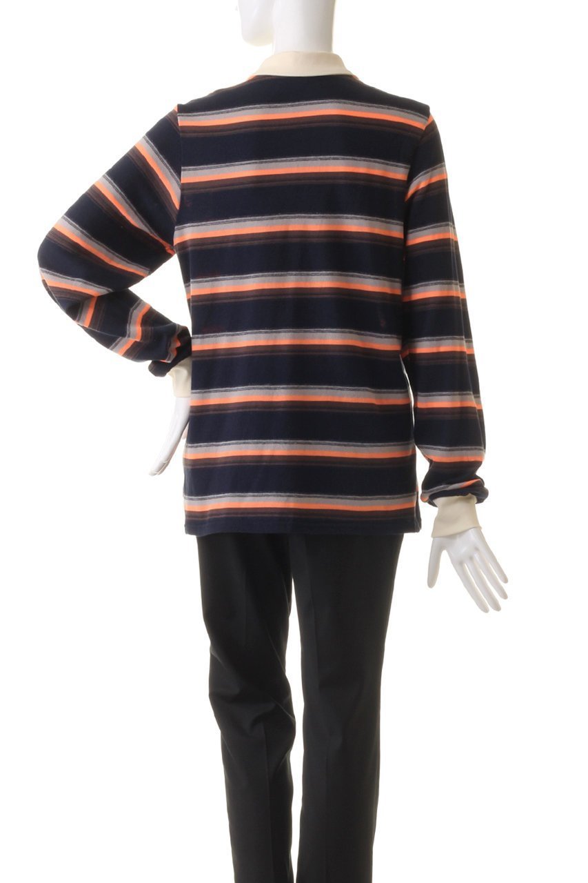 【メゾンスペシャル/MAISON SPECIAL】のMulti Border Polo Shirt/マルチボーダーポロシャツ 人気、トレンドファッション・服の通販 founy(ファニー) 　ファッション　Fashion　レディースファッション　Fashion for Women　トップス・カットソー　Cut & Sew Tops　シャツ・ブラウス・オフィスカジュアル　Elegant Blouses & Button-Ups　ロングTシャツ・Tシャツ　Longline T-Shirts & Tees　ポロシャツ・きれいめカジュアル　Smart-Casual Polo Tops　カットソー・ベーシックTシャツ　Cut-and-Sewn Tops / Stretch Tees & Basics　カットソー　Cut and Sewn Top　スリーブ　Sleeve, Long Sleeve / Short Sleeve　ボーダー　Border, Stripe　ロング　Long, Long-Length　other-4|ID: prp329100004607934 ipo3291000000032914536