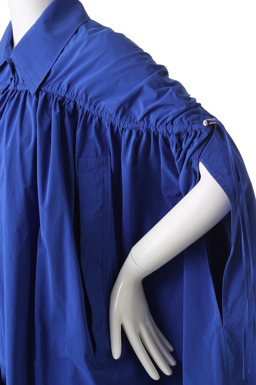 【メゾンスペシャル/MAISON SPECIAL】の2WAYシャンブレータフタケープコート 人気、トレンドファッション・服の通販 founy(ファニー) 　ファッション　Fashion　レディースファッション　Fashion for Women　アウター　Coat / Outerwear Collection　コート・ロングコート・ピーコート　Long Coats, Peacoats & More　イタリア　Italy　シャンブレー　Chambray, Denim-Like Fabric　タフタ　Taffeta, Structured Fabric　ドローストリング　Drawstring, Pull Cord　ポケット　Pocket, Pocket Detail　ポンチョ　Poncho, Cape Style　ヨーク　Yoke, Yoke Design　ラグジュアリー　Luxury, Elegant　ロング　Long, Long-Length　other-6|ID: prp329100004607935 ipo3291000000035064340