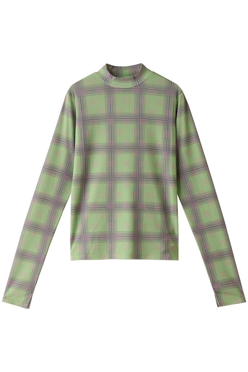 【メゾンスペシャル/MAISON SPECIAL】のFOCUS Checkered Turtleneck Tops/FOCUSチェックタートルトップス インテリア・キッズ・メンズ・レディースファッション・服の通販 founy(ファニー) 　ファッション　Fashion　レディースファッション　Fashion for Women　トップス・カットソー　Cut & Sew Tops　シャツ・ブラウス・オフィスカジュアル　Elegant Blouses & Button-Ups　ロングTシャツ・Tシャツ　Longline T-Shirts & Tees　カットソー・ベーシックTシャツ　Cut-and-Sewn Tops / Stretch Tees & Basics　タートルネック・ハイネックトップス　Turtlenecks & High-Neck Tops　インナー　Innerwear　スタイリッシュ　Stylish, Fashionable　スリーブ　Sleeve, Long Sleeve / Short Sleeve　タートルネック　Turtleneck, High Neck　チェック　Check, Plaid, Tartan　パターン　Pattern, Design Print　ロング　Long, Long-Length　GRN(グリーン)|ID: prp329100004607936 ipo3291000000032914627