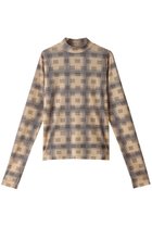 【メゾンスペシャル/MAISON SPECIAL】のFOCUS Checkered Turtleneck Tops/FOCUSチェックタートルトップス BGE(ベージュ)|ID: prp329100004607936 ipo3291000000032914636