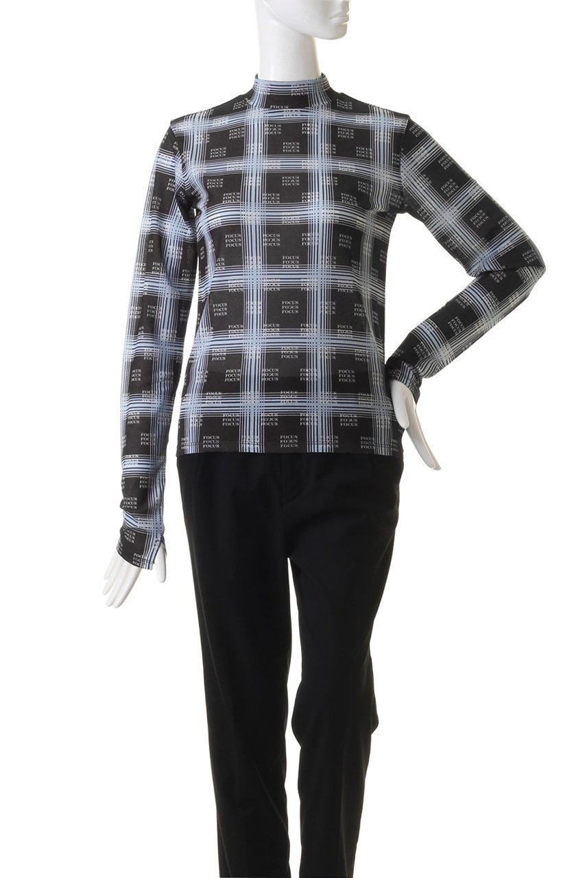 【メゾンスペシャル/MAISON SPECIAL】のFOCUS Checkered Turtleneck Tops/FOCUSチェックタートルトップス 人気、トレンドファッション・服の通販 founy(ファニー) 　ファッション　Fashion　レディースファッション　Fashion for Women　トップス・カットソー　Cut & Sew Tops　シャツ・ブラウス・オフィスカジュアル　Elegant Blouses & Button-Ups　ロングTシャツ・Tシャツ　Longline T-Shirts & Tees　カットソー・ベーシックTシャツ　Cut-and-Sewn Tops / Stretch Tees & Basics　タートルネック・ハイネックトップス　Turtlenecks & High-Neck Tops　インナー　Innerwear　スタイリッシュ　Stylish, Fashionable　スリーブ　Sleeve, Long Sleeve / Short Sleeve　タートルネック　Turtleneck, High Neck　チェック　Check, Plaid, Tartan　パターン　Pattern, Design Print　ロング　Long, Long-Length　other-2|ID: prp329100004607936 ipo3291000000032914646