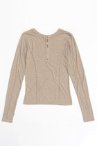 【メゾンスペシャル/MAISON SPECIAL】の2way Sheer Mellow Stitched Tops/2WAYシアーメローステッチトップス BGE(ベージュ)|ID: prp329100004607941 ipo3291000000032915073