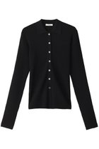 【クラネ/CLANE】のSHEER RIB KNIT SHIRTS/ニットシャツ BLACK|ID: prp329100004607943 ipo3291000000032915118