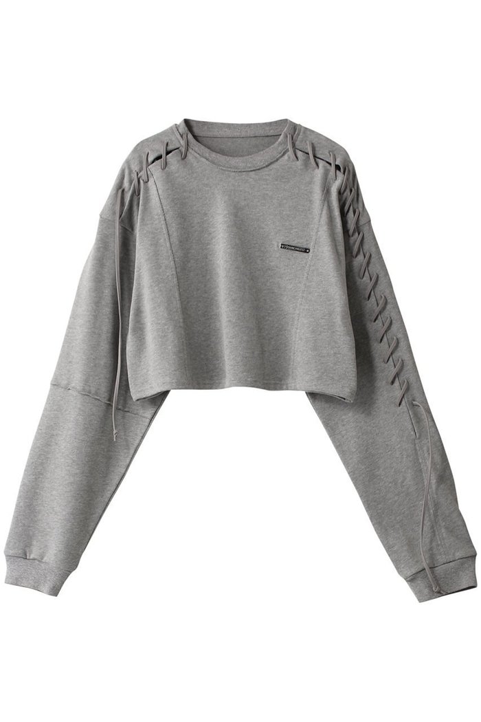 【プランク プロジェクト/PRANK PROJECT】のレースアップショートトップ / Lace-Up Short Top インテリア・キッズ・メンズ・レディースファッション・服の通販 founy(ファニー) https://founy.com/ ファッション Fashion レディースファッション Fashion for Women トップス・カットソー Cut & Sew Tops シャツ・ブラウス・オフィスカジュアル Elegant Blouses & Button-Ups ロングTシャツ・Tシャツ Longline T-Shirts & Tees カットソー・ベーシックTシャツ Cut-and-Sewn Tops / Stretch Tees & Basics おすすめ Recommended / Our Picks カットソー Cut and Sewn Top スリーブ Sleeve, Long Sleeve / Short Sleeve セットアップ Set-Up, Coordinated Outfit ピーチ Peach, Soft Touch レース Lace, Lace Fabric ロング Long, Long-Length |ID: prp329100004607945 ipo3291000000034421346