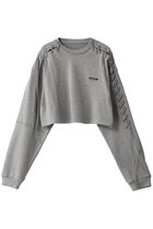 【プランク プロジェクト/PRANK PROJECT】のレースアップショートトップ / Lace-Up Short Top GRY(グレー)|ID: prp329100004607945 ipo3291000000034421347