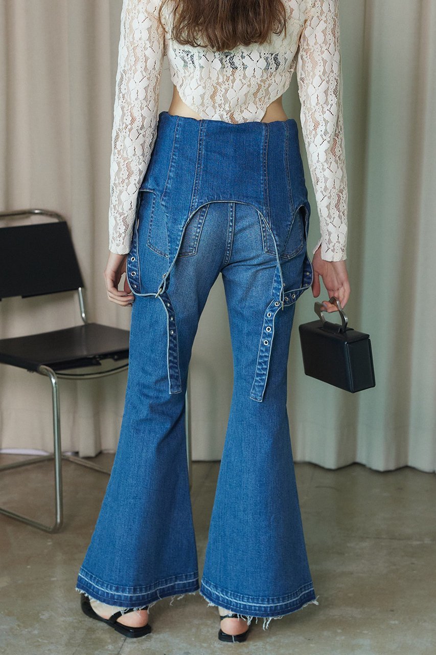 【プランク プロジェクト/PRANK PROJECT】の2WAYデニムサロペット / 2WAY Denim Salopette 人気、トレンドファッション・服の通販 founy(ファニー) 　ファッション　Fashion　レディースファッション　Fashion for Women　パンツ　Pants & Trousers　おすすめ　Recommended / Our Picks　クラシカル　Classical, Vintage-Inspired　ストレッチ　Stretch, Stretchy Fabric　デニム　Denim, Jeans Material　フレア　Flare, Flared　other-7|ID: prp329100004607946 ipo3291000000034423001