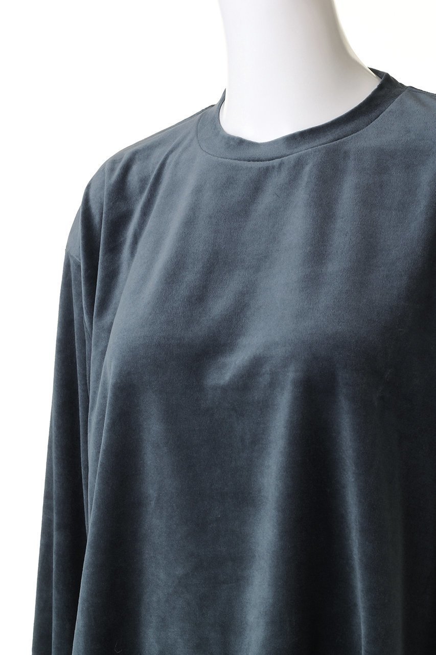 【スリー ドッツ/three dots】のコットンベロア ボリュームスリーブ 人気、トレンドファッション・服の通販 founy(ファニー) 　ファッション　Fashion　レディースファッション　Fashion for Women　トップス・カットソー　Cut & Sew Tops　シャツ・ブラウス・オフィスカジュアル　Elegant Blouses & Button-Ups　ロングTシャツ・Tシャツ　Longline T-Shirts & Tees　カットソー・ベーシックTシャツ　Cut-and-Sewn Tops / Stretch Tees & Basics　ベロアトップス　Velour Tops / Velvet-Look Items　ボリューム袖・フリルスリーブブラウス　Voluminous & Ruffle Sleeves / Puffy Sleeve Tops　おすすめ　Recommended / Our Picks　エレガント 上品　Elegant　スラックス　Slacks, Dress Pants　スリーブ　Sleeve, Long Sleeve / Short Sleeve　トレンド　Trend, Trending Now　ドレープ　Drape, Draping Fabric　ファブリック　Fabric, Textile　フェミニン　Feminine, Girly　ベロア　Velour, Soft Velvet　ロング　Long, Long-Length　A/W・秋冬　Autumn/Winter　other-5|ID: prp329100004607947 ipo3291000000032915504
