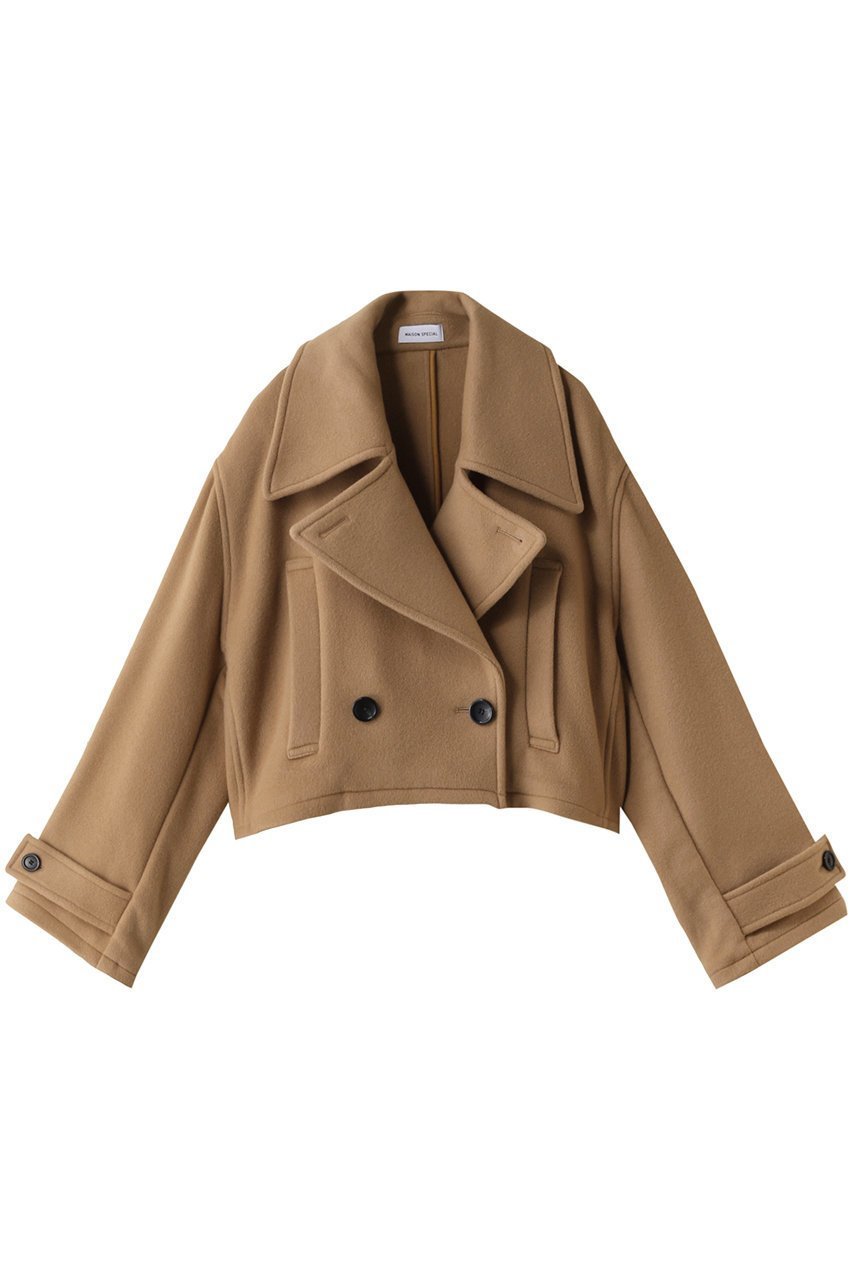 【メゾンスペシャル/MAISON SPECIAL】のCropped Peacoat/クロップドピーコート 人気、トレンドファッション・服の通販 founy(ファニー) 　ファッション　Fashion　レディースファッション　Fashion for Women　アウター　Coat / Outerwear Collection　コート・ロングコート・ピーコート　Long Coats, Peacoats & More　Pコート　Pea Coats　クロップド　Cropped, Short Length　ショート　Short, Short Length　スタンド　Stand Collar, Upright Stand　チェック　Check, Plaid, Tartan　バランス　Balance, Style Balance　ボトム　Bottoms, Lower Wear　防寒　Cold Protection, Winter-Ready　 other-1|ID: prp329100004607948 ipo3291000000035862581