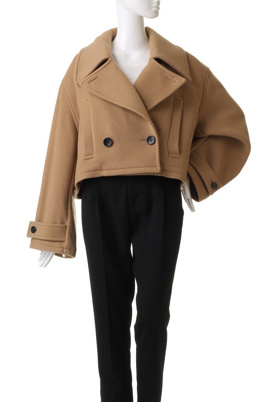 【メゾンスペシャル/MAISON SPECIAL】のCropped Peacoat/クロップドピーコート 人気、トレンドファッション・服の通販 founy(ファニー) ファッション Fashion レディースファッション Fashion for Women アウター Coat / Outerwear Collection コート・ロングコート・ピーコート Long Coats, Peacoats & More Pコート Pea Coats クロップド Cropped, Short Length ショート Short, Short Length スタンド Stand Collar, Upright Stand チェック Check, Plaid, Tartan バランス Balance, Style Balance ボトム Bottoms, Lower Wear 防寒 Cold Protection, Winter-Ready other-2|ID: prp329100004607948 ipo3291000000036424149