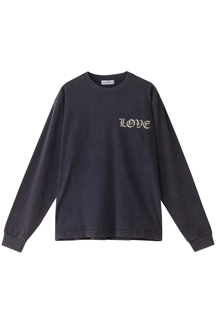 【メゾンスペシャル/MAISON SPECIAL】のLOVE Long Sleeve T-shirt/LOVEロングスリーブTEE インテリア・キッズ・メンズ・レディースファッション・服の通販 founy(ファニー) 　ファッション　Fashion　レディースファッション　Fashion for Women　トップス・カットソー　Cut & Sew Tops　シャツ・ブラウス・オフィスカジュアル　Elegant Blouses & Button-Ups　ロングTシャツ・Tシャツ　Longline T-Shirts & Tees　カットソー・ベーシックTシャツ　Cut-and-Sewn Tops / Stretch Tees & Basics　インナー　Innerwear　ウォッシャブル　Machine Washable　クラシカル　Classical, Vintage-Inspired　スリーブ　Sleeve, Long Sleeve / Short Sleeve　ロング　Long, Long-Length　ワンポイント　One Point, Statement Accent　ヴィンテージ　Vintage Style　NVY(ネイビー)|ID: prp329100004607951 ipo3291000000032915778