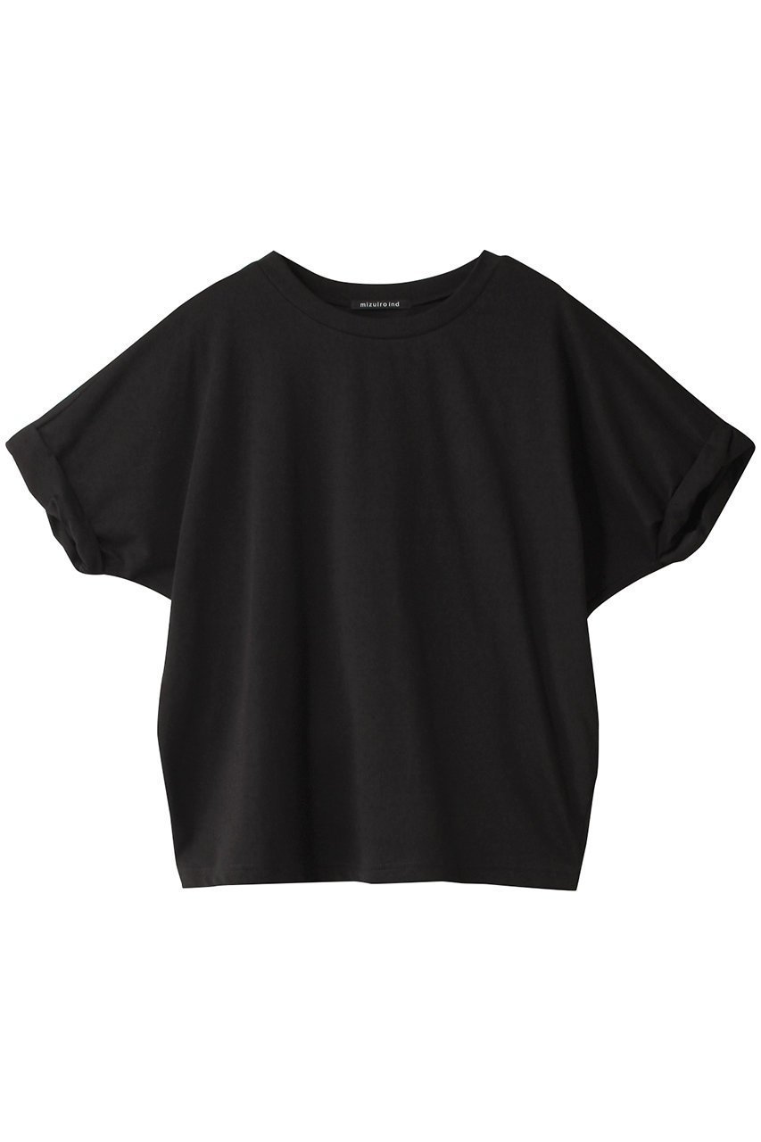 【ミズイロ インド/mizuiro ind】のdolman roll up T Tシャツ インテリア・キッズ・メンズ・レディースファッション・服の通販 founy(ファニー) 　ファッション　Fashion　レディースファッション　Fashion for Women　トップス・カットソー　Cut & Sew Tops　シャツ・ブラウス・オフィスカジュアル　Elegant Blouses & Button-Ups　ロングTシャツ・Tシャツ　Longline T-Shirts & Tees　カットソー・ベーシックTシャツ　Cut-and-Sewn Tops / Stretch Tees & Basics　サマー　Summer, Summer Style　ショート　Short, Short Length　シンプル　Simple, Minimal　スリーブ　Sleeve, Long Sleeve / Short Sleeve　ロールアップ　Roll-Up, Cuffed Hem　定番　Standard, Basic Item　black|ID: prp329100004607952 ipo3291000000032915864