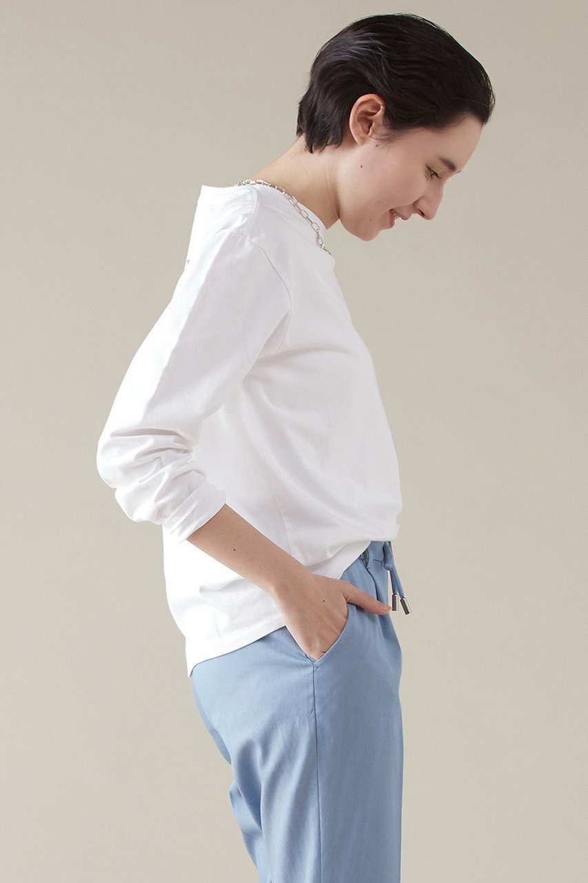 【マルティニーク/martinique】のロゴプリントロンT 人気、トレンドファッション・服の通販 founy(ファニー) 　ファッション　Fashion　レディースファッション　Fashion for Women　トップス・カットソー　Cut & Sew Tops　シャツ・ブラウス・オフィスカジュアル　Elegant Blouses & Button-Ups　ロングTシャツ・Tシャツ　Longline T-Shirts & Tees　カットソー・ベーシックTシャツ　Cut-and-Sewn Tops / Stretch Tees & Basics　インナー　Innerwear　スリーブ　Sleeve, Long Sleeve / Short Sleeve　フランス　France, French　プリント　Print, Printed Pattern　ロング　Long, Long-Length　ロンドン　London Style, British Inspired　定番　Standard, Basic Item　other-3|ID: prp329100004607953 ipo3291000000032915957