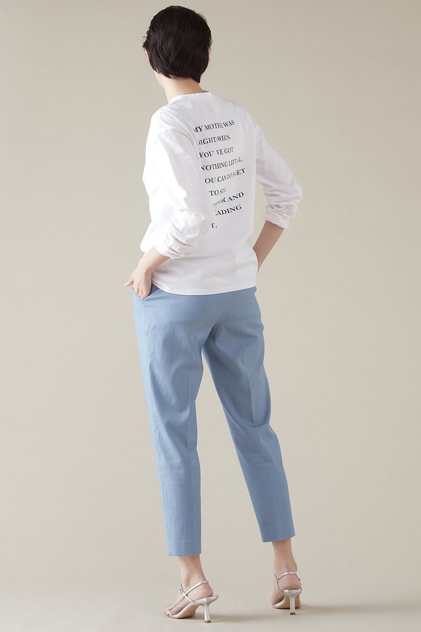 【マルティニーク/martinique】のロゴプリントロンT 人気、トレンドファッション・服の通販 founy(ファニー) 　ファッション　Fashion　レディースファッション　Fashion for Women　トップス・カットソー　Cut & Sew Tops　シャツ・ブラウス・オフィスカジュアル　Elegant Blouses & Button-Ups　ロングTシャツ・Tシャツ　Longline T-Shirts & Tees　カットソー・ベーシックTシャツ　Cut-and-Sewn Tops / Stretch Tees & Basics　インナー　Innerwear　スリーブ　Sleeve, Long Sleeve / Short Sleeve　フランス　France, French　プリント　Print, Printed Pattern　ロング　Long, Long-Length　ロンドン　London Style, British Inspired　定番　Standard, Basic Item　other-7|ID: prp329100004607953 ipo3291000000032915995