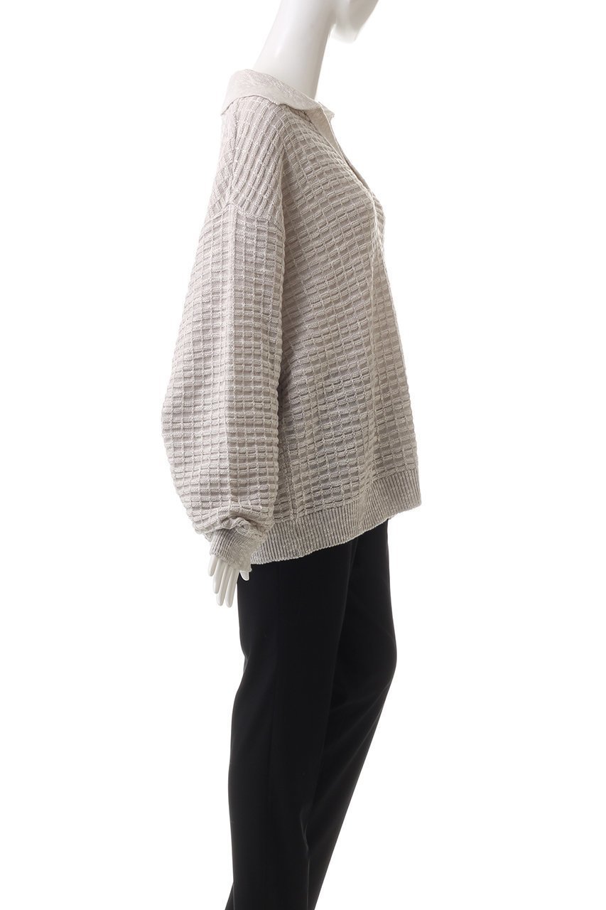 【メゾンスペシャル/MAISON SPECIAL】の【UNISEX】スラブワッフルスキッパーニットポロ 人気、トレンドファッション・服の通販 founy(ファニー) 　ファッション　Fashion　レディースファッション　Fashion for Women　トップス・カットソー　Cut & Sew Tops　ニット　Knit Tops & Sweaters　カジュアルプルオーバー・ニットトップス　Pullovers & Knit Tops / Casual Pullovers　ユニセックス　Unisex, Genderless　おすすめ　Recommended / Our Picks　アクリル　Acrylic Material　ハイネック　High Neck, Mock Neck　パール　Pearl, Pearl Accent　ワッフル　Waffle, Waffle Knit　other-3|ID: prp329100004607954 ipo3291000000032916042