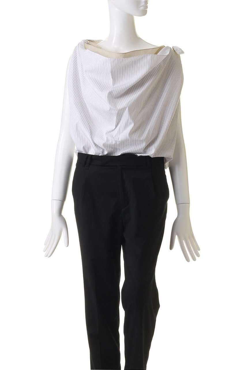 【カナコ サカイ/KANAKO SAKAI】のストライプ コットン ドレープ ボディスーツ 人気、トレンドファッション・服の通販 founy(ファニー) 　ファッション　Fashion　レディースファッション　Fashion for Women　トップス・カットソー　Cut & Sew Tops　シャツ・ブラウス・オフィスカジュアル　Elegant Blouses & Button-Ups　ロングTシャツ・Tシャツ　Longline T-Shirts & Tees　カットソー・ベーシックTシャツ　Cut-and-Sewn Tops / Stretch Tees & Basics　ショート　Short, Short Length　スタイリッシュ　Stylish, Fashionable　ストライプ　Stripe, Striped Pattern　スリム　Slim, Slim Fit　スリーブ　Sleeve, Long Sleeve / Short Sleeve　スーツ　Suit, Formalwear　ドレープ　Drape, Draping Fabric　ボトム　Bottoms, Lower Wear　エレガント 上品　Elegant　other-2|ID: prp329100004607957 ipo3291000000034954431