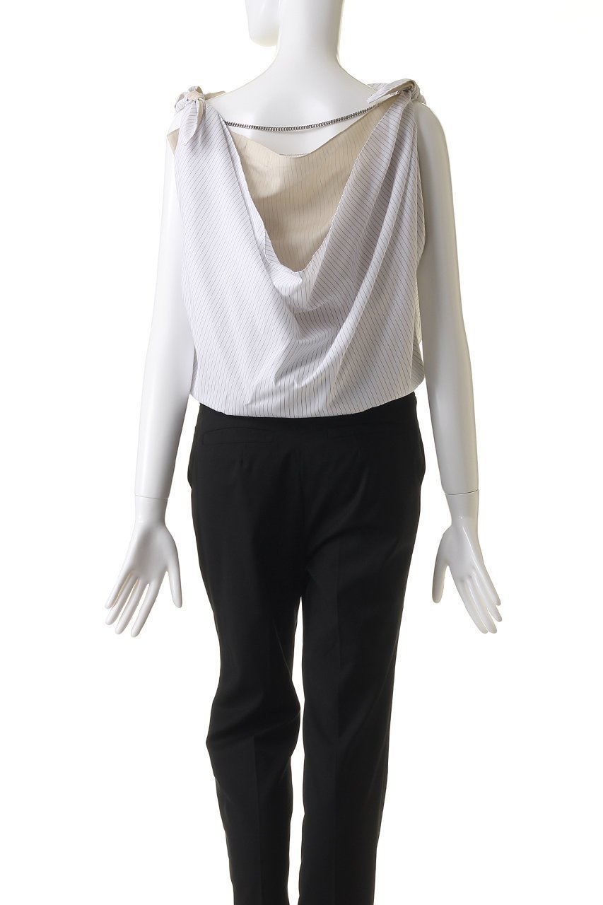 【カナコ サカイ/KANAKO SAKAI】のストライプ コットン ドレープ ボディスーツ 人気、トレンドファッション・服の通販 founy(ファニー) 　ファッション　Fashion　レディースファッション　Fashion for Women　トップス・カットソー　Cut & Sew Tops　シャツ・ブラウス・オフィスカジュアル　Elegant Blouses & Button-Ups　ロングTシャツ・Tシャツ　Longline T-Shirts & Tees　カットソー・ベーシックTシャツ　Cut-and-Sewn Tops / Stretch Tees & Basics　ショート　Short, Short Length　スタイリッシュ　Stylish, Fashionable　ストライプ　Stripe, Striped Pattern　スリム　Slim, Slim Fit　スリーブ　Sleeve, Long Sleeve / Short Sleeve　スーツ　Suit, Formalwear　ドレープ　Drape, Draping Fabric　ボトム　Bottoms, Lower Wear　エレガント 上品　Elegant　other-4|ID: prp329100004607957 ipo3291000000034954434