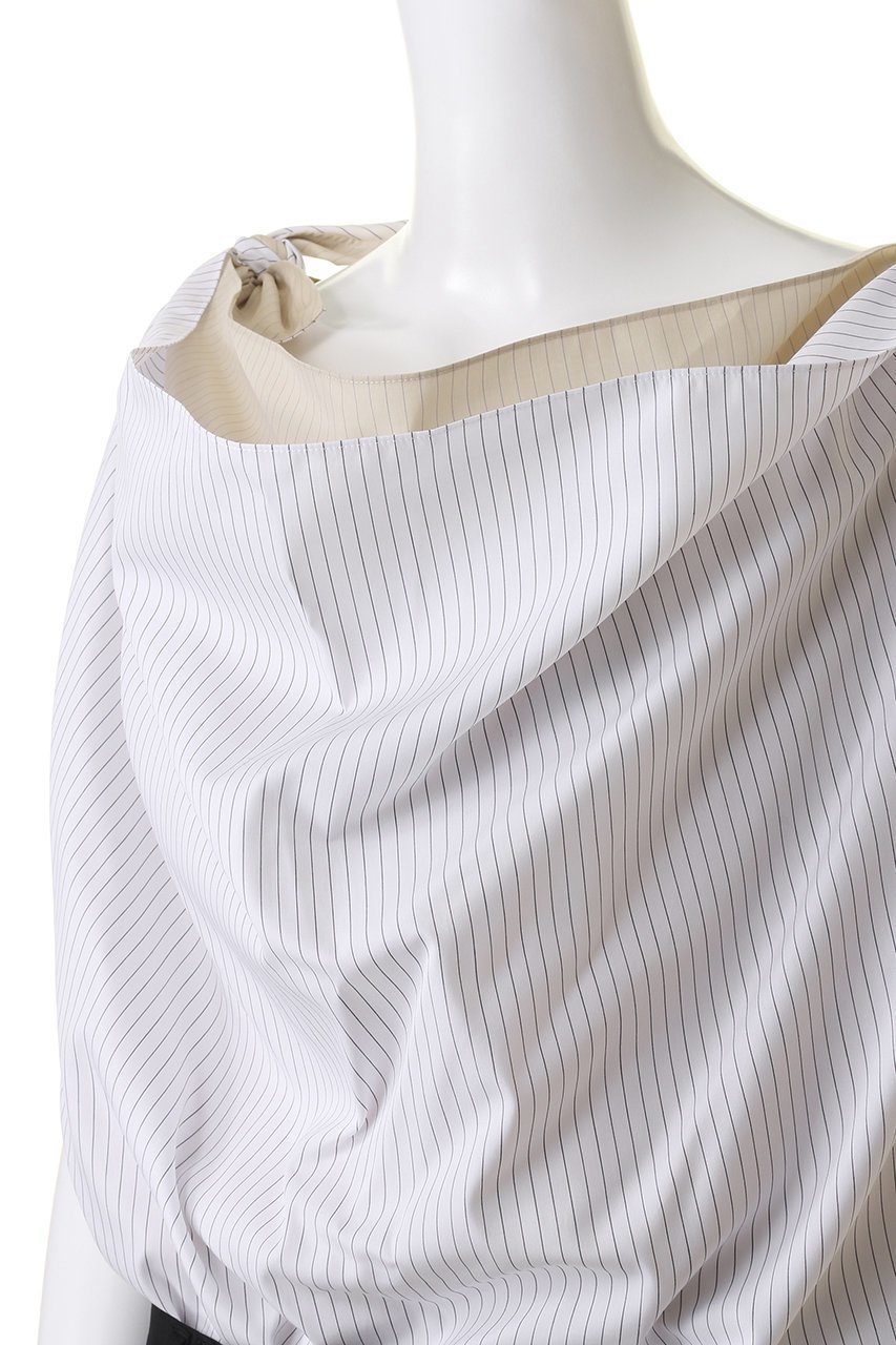 【カナコ サカイ/KANAKO SAKAI】のストライプ コットン ドレープ ボディスーツ 人気、トレンドファッション・服の通販 founy(ファニー) 　ファッション　Fashion　レディースファッション　Fashion for Women　トップス・カットソー　Cut & Sew Tops　シャツ・ブラウス・オフィスカジュアル　Elegant Blouses & Button-Ups　ロングTシャツ・Tシャツ　Longline T-Shirts & Tees　カットソー・ベーシックTシャツ　Cut-and-Sewn Tops / Stretch Tees & Basics　ショート　Short, Short Length　スタイリッシュ　Stylish, Fashionable　ストライプ　Stripe, Striped Pattern　スリム　Slim, Slim Fit　スリーブ　Sleeve, Long Sleeve / Short Sleeve　スーツ　Suit, Formalwear　ドレープ　Drape, Draping Fabric　ボトム　Bottoms, Lower Wear　エレガント 上品　Elegant　other-5|ID: prp329100004607957 ipo3291000000034954435