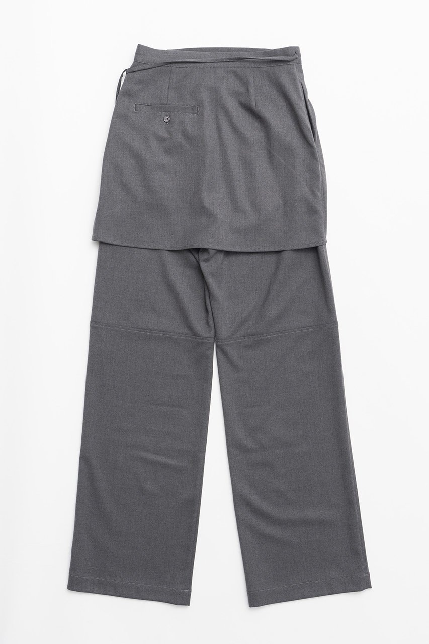 【プランク プロジェクト/PRANK PROJECT】のウーリーラップレイヤードパンツ/Wool Wrap Layered Pants 人気、トレンドファッション・服の通販 founy(ファニー) 　ファッション　Fashion　レディースファッション　Fashion for Women　パンツ　Pants & Trousers　シンプル　Simple, Minimal　フィット　Fit, Slim Fit　ラップ　Wrap, Wrap Design　other-2|ID: prp329100004607959 ipo3291000000032916213
