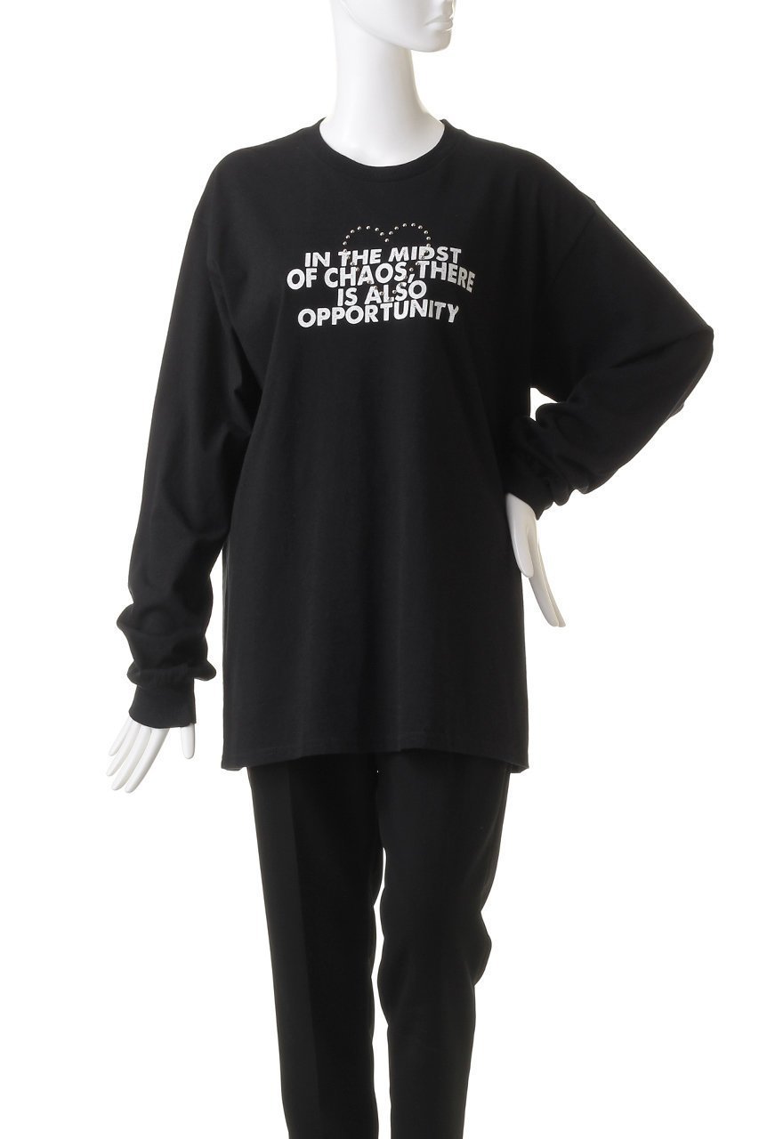 【プランク プロジェクト/PRANK PROJECT】のハートスタッズロゴロンTEEHeart Studs Logo Long TEE 人気、トレンドファッション・服の通販 founy(ファニー) ファッション Fashion レディースファッション Fashion for Women トップス・カットソー Cut & Sew Tops シャツ・ブラウス・オフィスカジュアル Elegant Blouses & Button-Ups ロングTシャツ・Tシャツ Longline T-Shirts & Tees カットソー・ベーシックTシャツ Cut-and-Sewn Tops / Stretch Tees & Basics スリーブ Sleeve, Long Sleeve / Short Sleeve ベーシック Basic, Essential モチーフ Motif, Design Theme ロング Long, Long-Length ヴィンテージ Vintage Style other-2|ID: prp329100004607961 ipo3291000000034421425