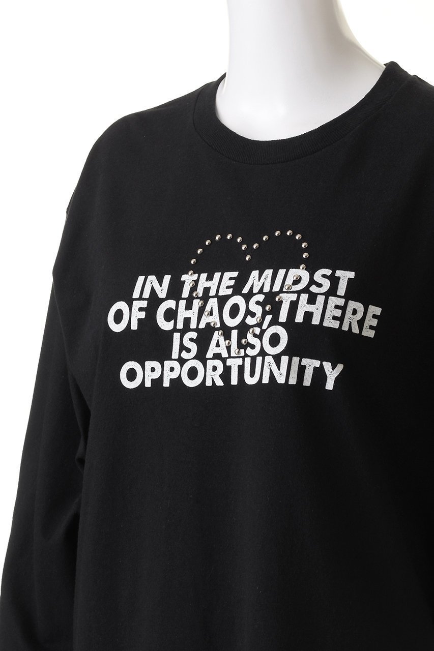 【プランク プロジェクト/PRANK PROJECT】のハートスタッズロゴロンTEEHeart Studs Logo Long TEE 人気、トレンドファッション・服の通販 founy(ファニー) ファッション Fashion レディースファッション Fashion for Women トップス・カットソー Cut & Sew Tops シャツ・ブラウス・オフィスカジュアル Elegant Blouses & Button-Ups ロングTシャツ・Tシャツ Longline T-Shirts & Tees カットソー・ベーシックTシャツ Cut-and-Sewn Tops / Stretch Tees & Basics スリーブ Sleeve, Long Sleeve / Short Sleeve ベーシック Basic, Essential モチーフ Motif, Design Theme ロング Long, Long-Length ヴィンテージ Vintage Style other-5|ID: prp329100004607961 ipo3291000000034421428