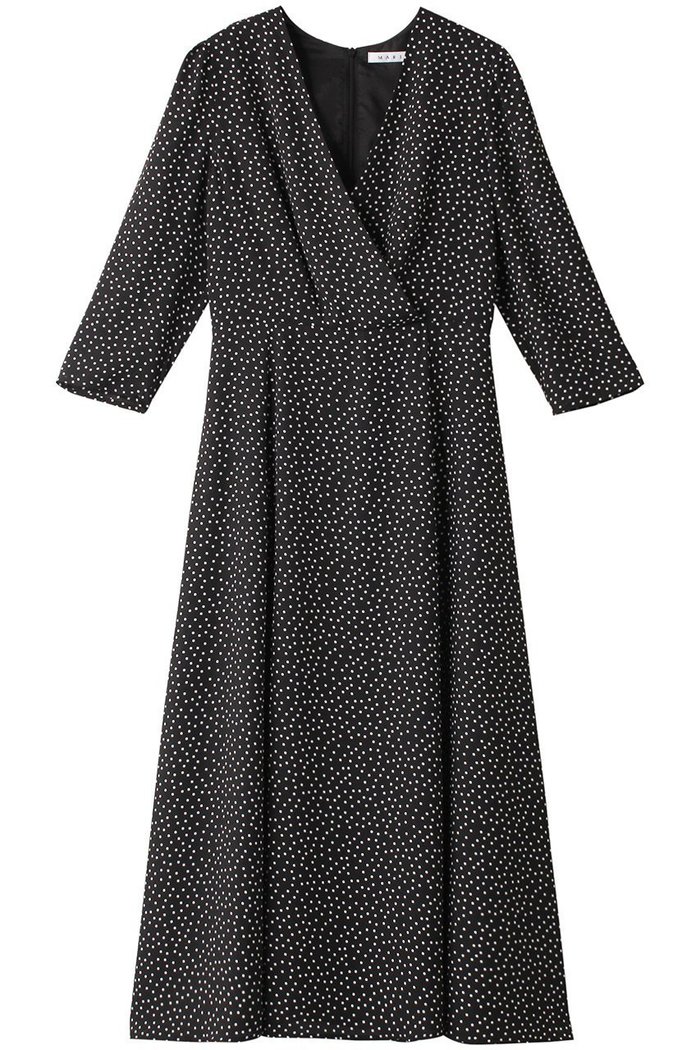 【マルティニーク/martinique】の【メルローズ50周年限定】MARIHA/別注マドモアゼルのドレス(ロングスリーブ)Random Dots/Black インテリア・キッズ・メンズ・レディースファッション・服の通販 founy(ファニー) https://founy.com/ ファッション Fashion レディースファッション Fashion for Women ワンピース Dresses フォーマル・パーティードレス・結婚式用ドレス Elegant & Casual Dresses チュニック Tunic Tops & Dresses シェイプ Shape, Slim Fit シューズ Shoes, Footwear スリーブ Sleeve, Long Sleeve / Short Sleeve チュニック Tunic, Long Top ドット Polka Dot, Dot Pattern ドレス Dress, One-Piece ロング Long, Long-Length エレガント 上品 Elegant 別注 Limited Edition, Custom Order |ID: prp329100004607962 ipo3291000000032916359