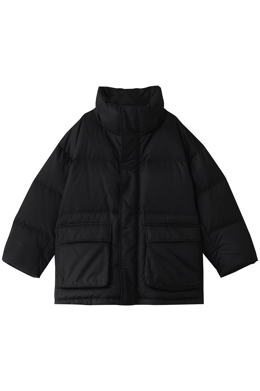 【エリオポール/heliopole】のスタンドカラーダウンブルゾン インテリア・キッズ・メンズ・レディースファッション・服の通販 founy(ファニー) 　ファッション　Fashion　レディースファッション　Fashion for Women　アウター　Coat / Outerwear Collection　レディースジャケット・軽アウター　Jackets　ブルゾンジャケット・スポーティアウター　Blouson Jackets　ジャケット　Jacket, Outerwear　スタンド　Stand Collar, Upright Stand　ダウン　Down, Puffer　ブルゾン　Blouson, Bomber Jacket　ベーシック　Basic, Essential　ポケット　Pocket, Pocket Detail　ブラック|ID: prp329100004607963 ipo3291000000035637342